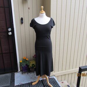 #691  NEW WOMAN'S LONG BLACK SHEATH DRESS BY MODA INT'L  (LARGE)
